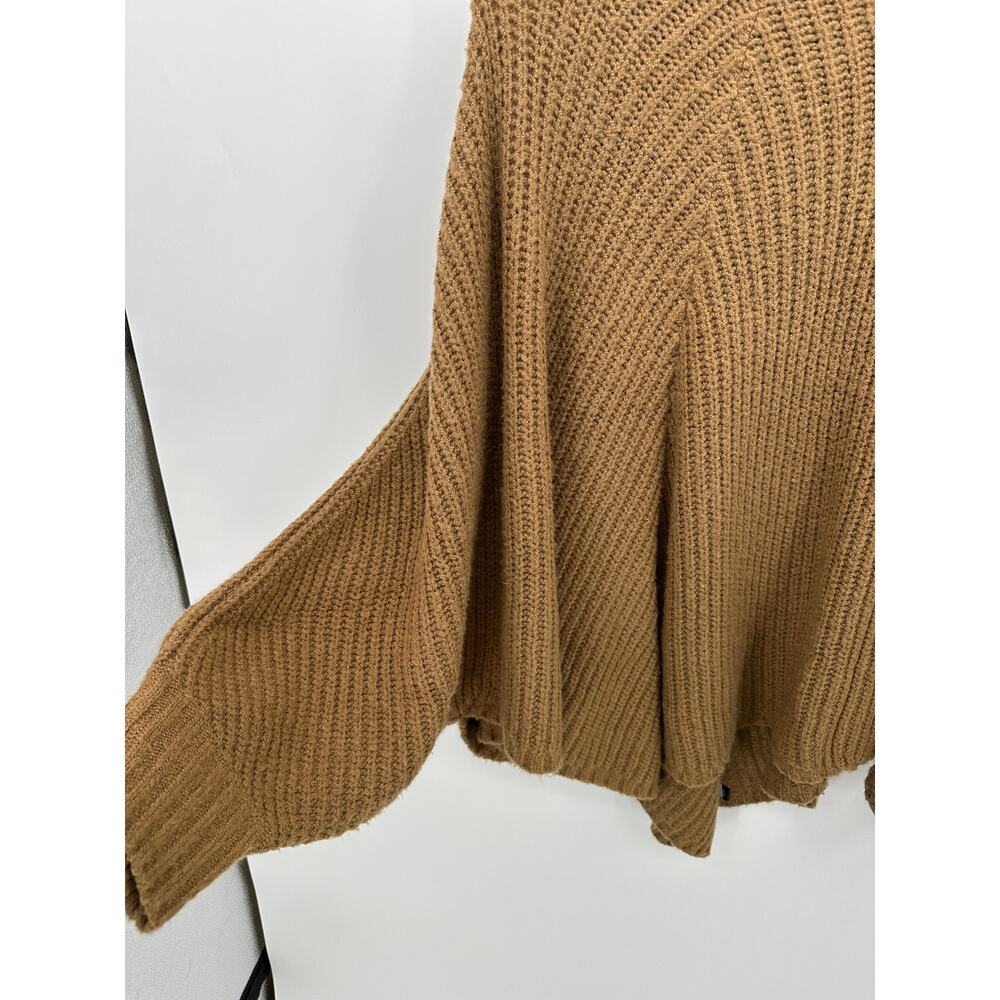 Torrid Brown Chunky Knit Turtleneck Sweater Poncho Women Sz 3X/4X Cozy Oversized - Picture 5 of 8